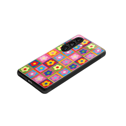 Blossom Harmony stylish phone case for samsung galaxy s24 | glossy glass and slim fit