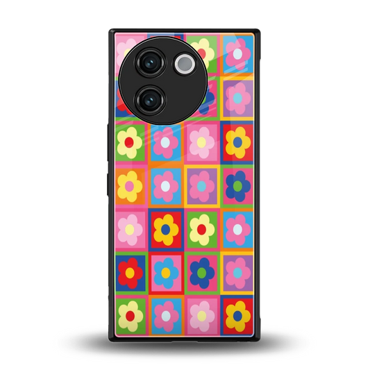 Blossom Harmony back phone cover | glass case for vivo v30e