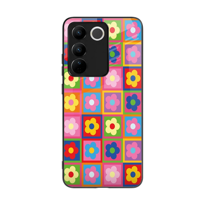 Blossom Harmony back phone cover | glass case for vivo v27 5g