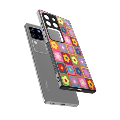 Blossom Harmony sleekvivo v30 pro cover with tempered glass back and TPU edges