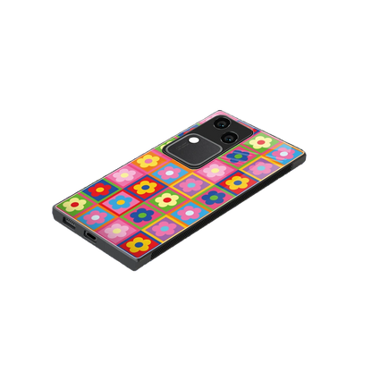 Blossom Harmony stylish phone case for vivo v30 | glossy glass and slim fit