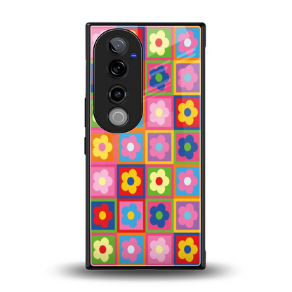 Blossom Harmony back phone cover | glass case for vivo v40 pro