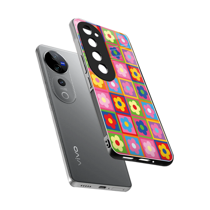 Blossom Harmony sleek vivo v40 pro cover with tempered glass back and TPU edges