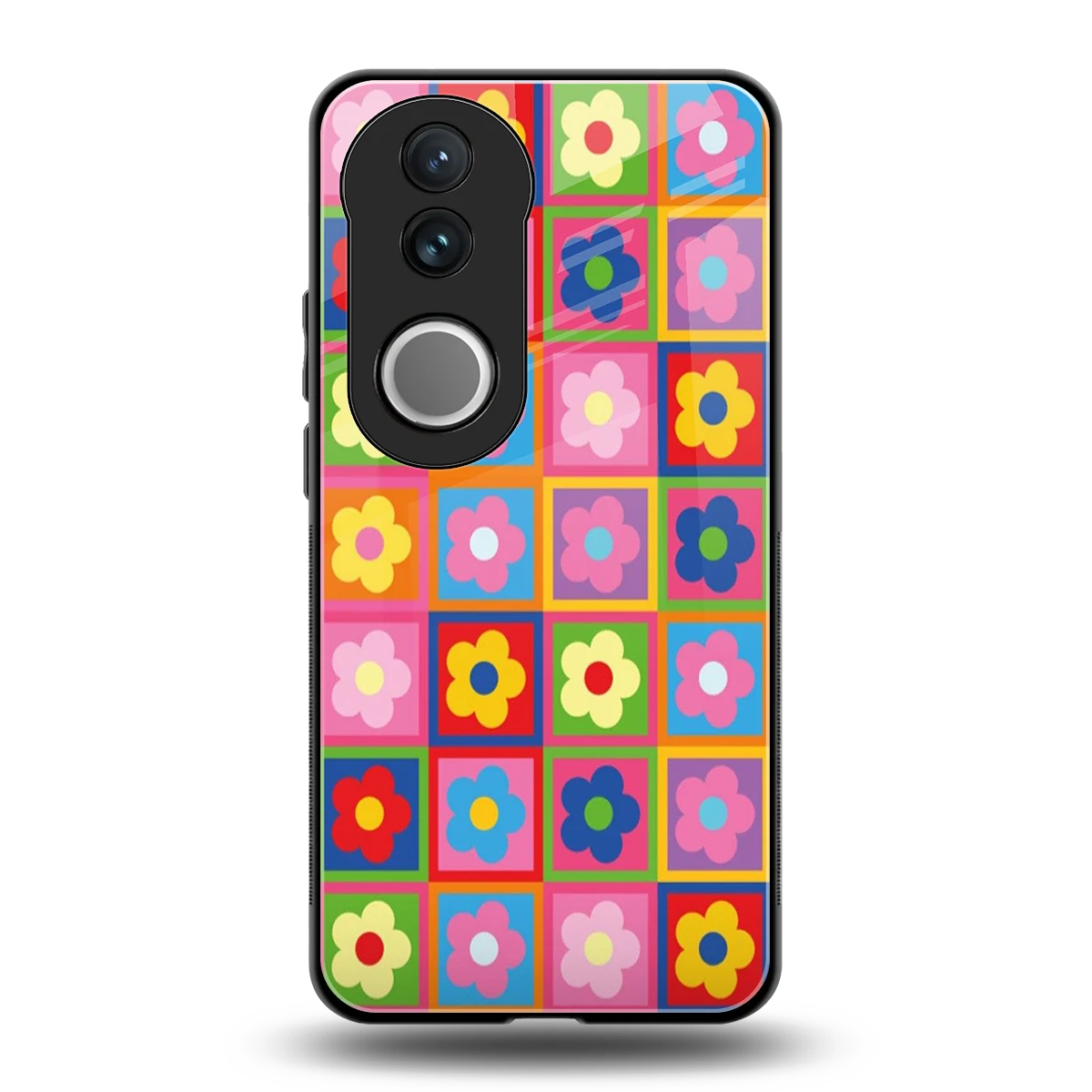 Blossom Harmony back phone cover | glass case for vivo v50