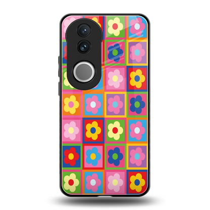 Blossom Harmony back phone cover | glass case for vivo v50