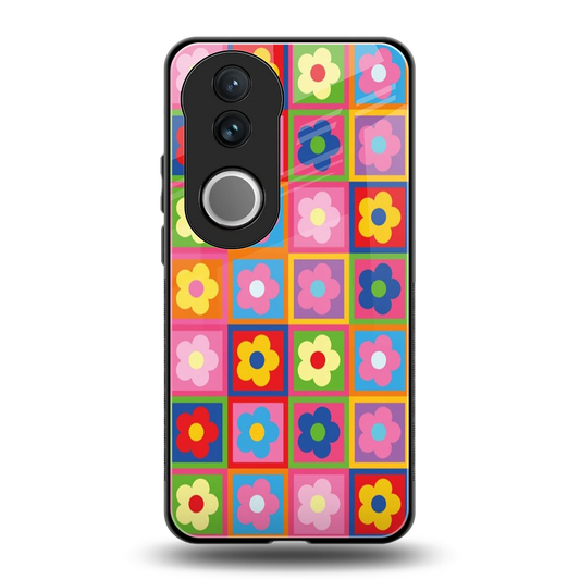Blossom Harmony back phone cover | glass case for vivo v50