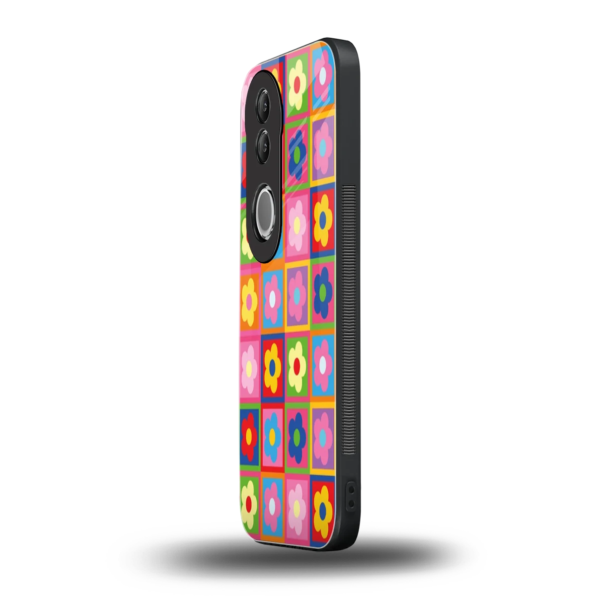 Blossom Harmony vivo v50 mobile cover | shockproof glass phone case