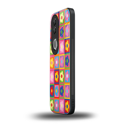 Blossom Harmony vivo v50 mobile cover | shockproof glass phone case