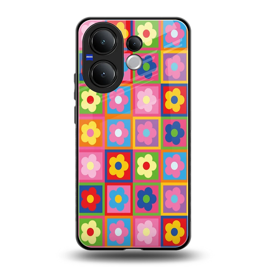 Blossom Harmony back phone cover | glass case for vivo v60