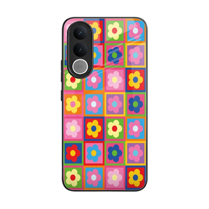 Blossom Harmony back phone cover | glass case for vivo v70 fe