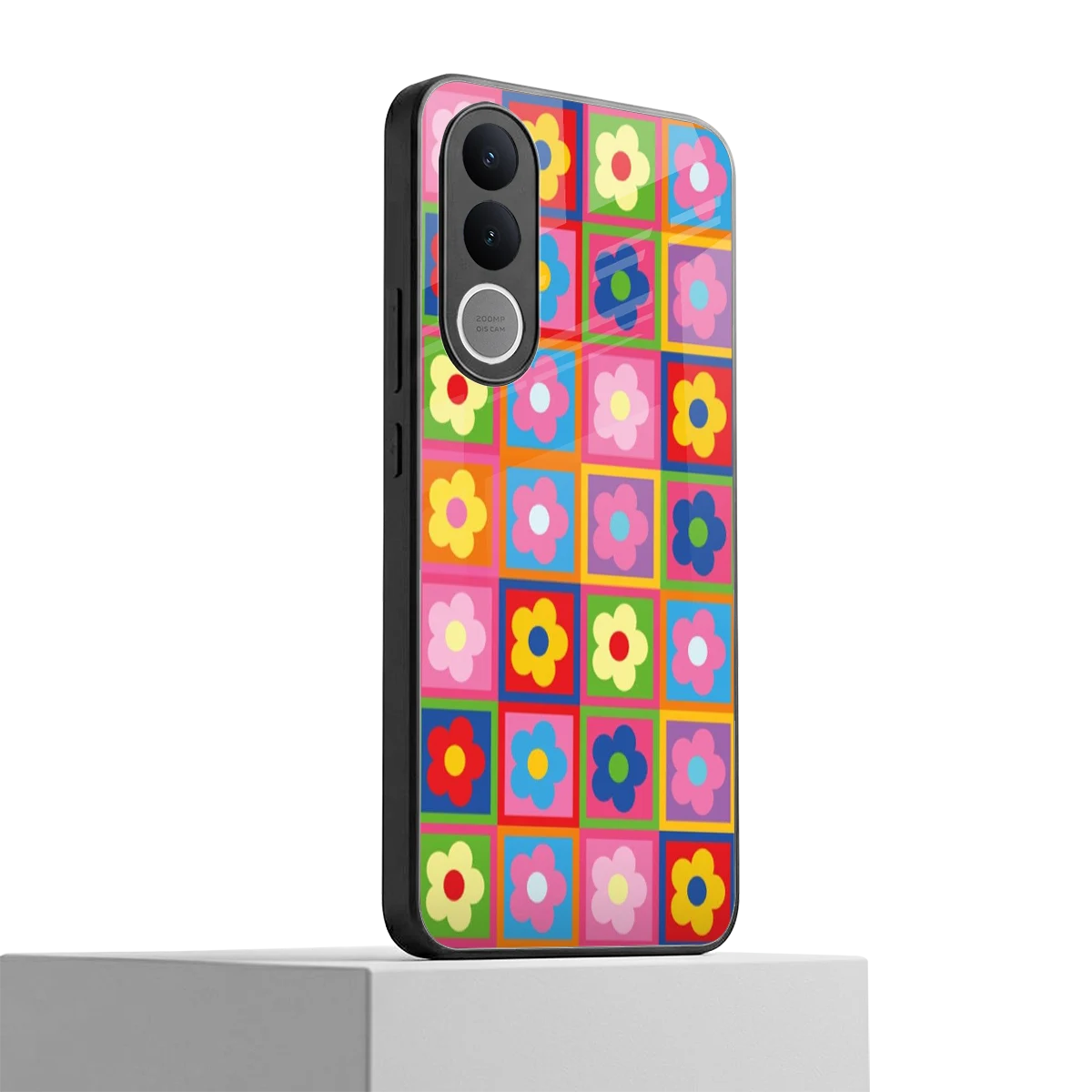 Blossom Harmony vivo v70 fe mobile cover | shockproof glass phone case