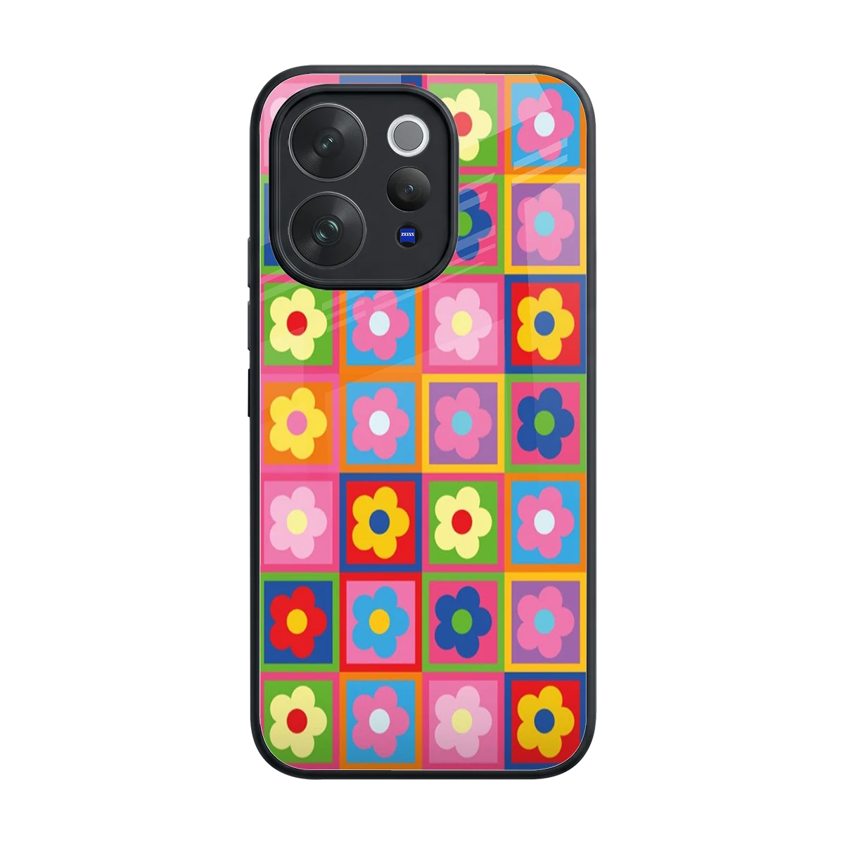 Blossom Harmony back phone cover | glass case for vivo v70 elite