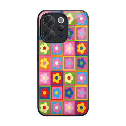 Blossom Harmony back phone cover | glass case for vivo v70 elite
