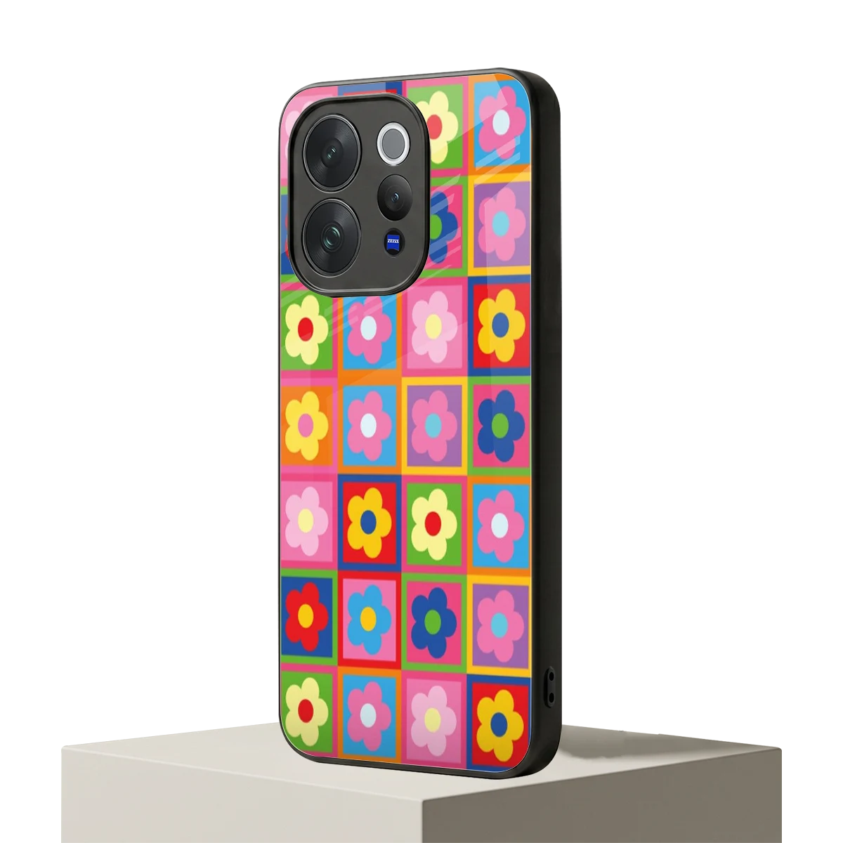Blossom Harmony vivo v70 mobile cover | shockproof glass phone case