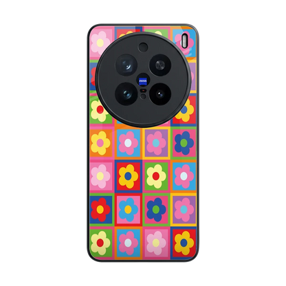Blossom Harmony back phone cover | glass case for vivo x200 pro