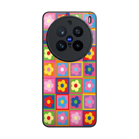 Blossom Harmony back phone cover | glass case for vivo x200 pro