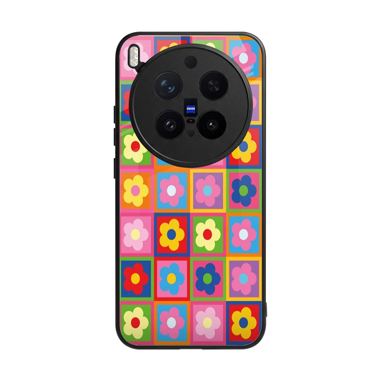 Blossom Harmony back phone cover | glass case for vivo x300 pro