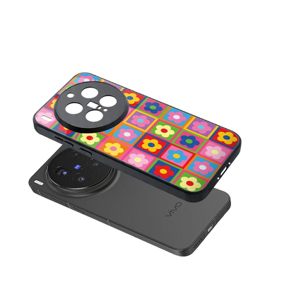 Blossom Harmony sleek vivo x300 pro cover with tempered glass back and TPU edges