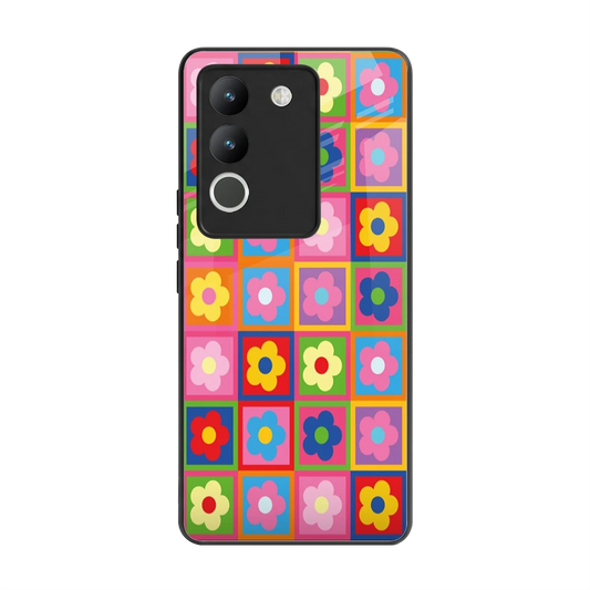 Blossom Harmony back phone cover | glass case for vivo y200 5g