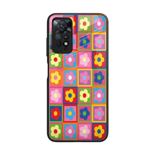 Blossom Harmony back phone cover | glass case for redmi note 11 pro