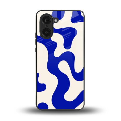 Blue Drift back phone cover | glass case for oneplus nord ce5 5g