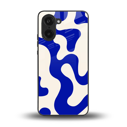 Blue Drift back phone cover | glass case for oneplus nord ce5 5g