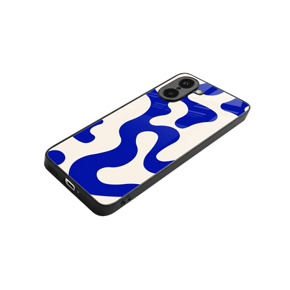 Blue Drift stylish phone case for oneplus nord ce5 5g | glossy glass and slim fit