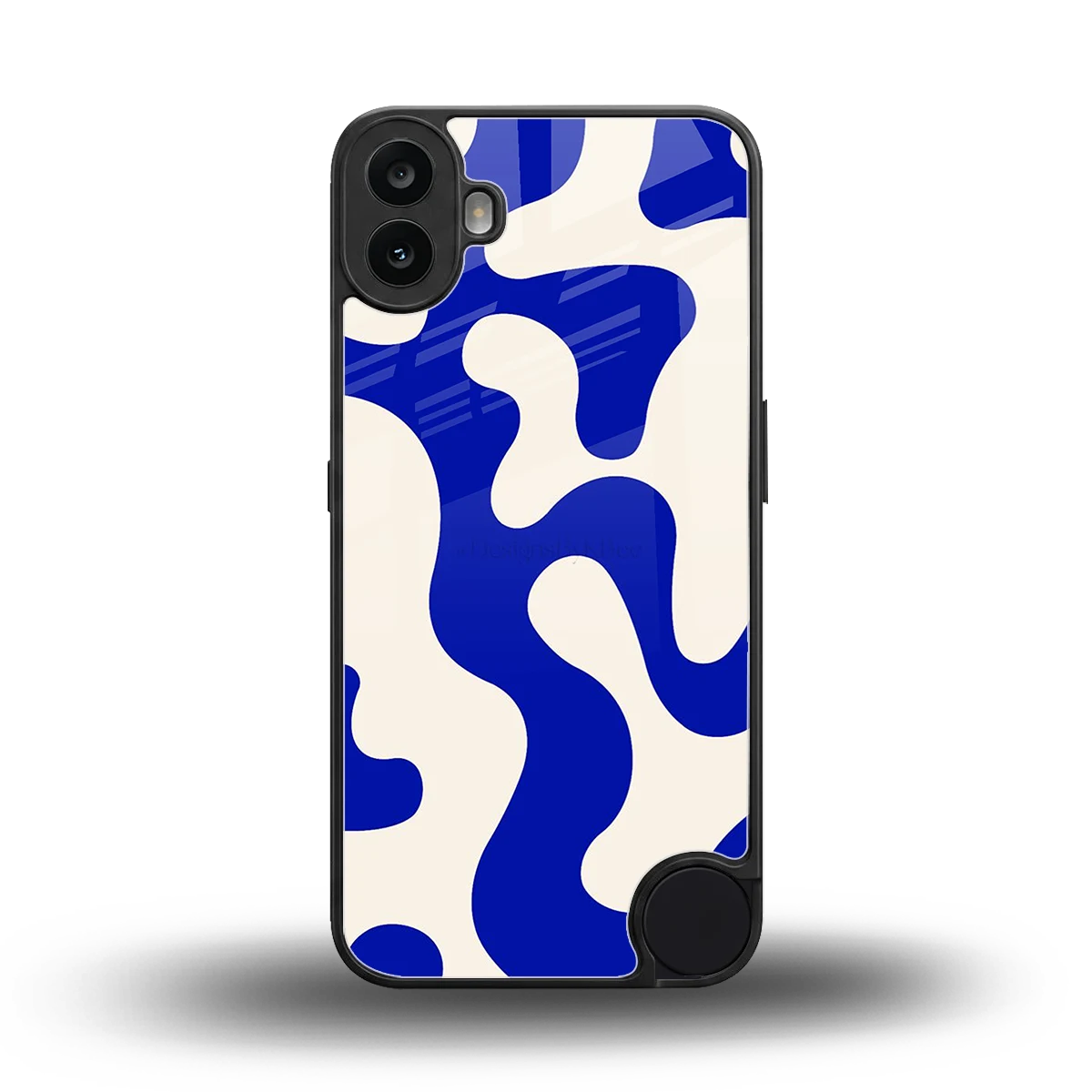 Blue Drift back phone cover | glass case for cmf nothing phone 1