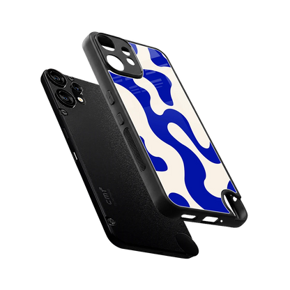 Blue Drift sleek cmf nothing phone 2 pro cover with tempered glass back and TPU edges