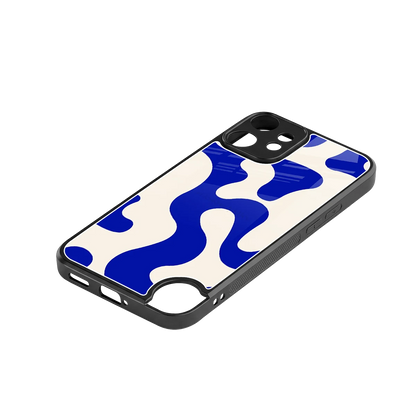 Blue Drift stylish phone case for cmf nothing phone 2 pro | glossy glass and slim fit