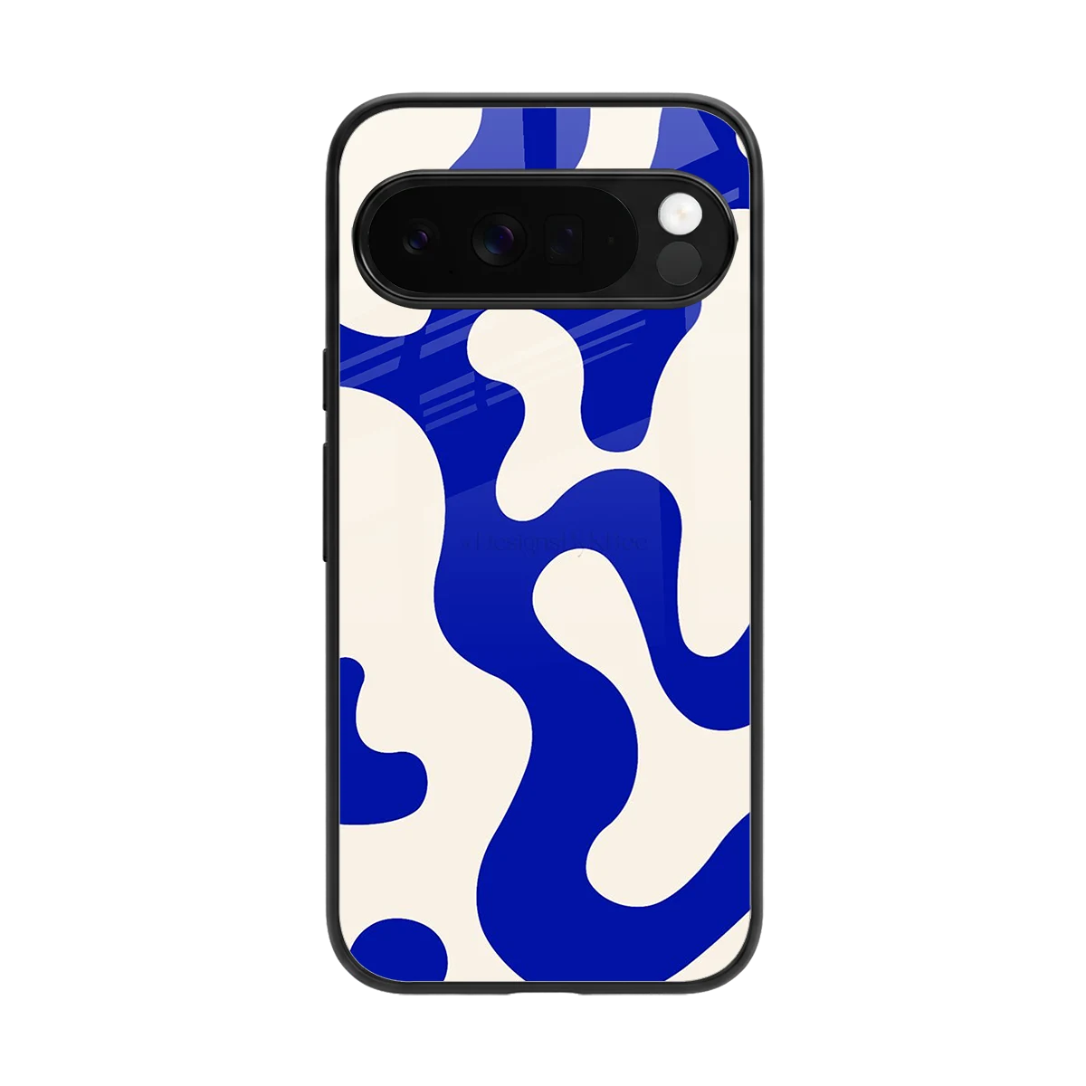Blue Drift back phone cover | glass case for google pixel 10 pro xl