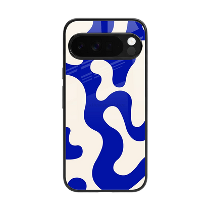 Blue Drift back phone cover | glass case for google pixel 10 pro xl