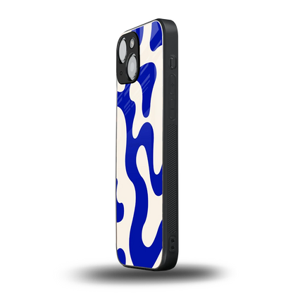 Blue Drift iphone 13 mini mobile cover | shockproof glass phone case