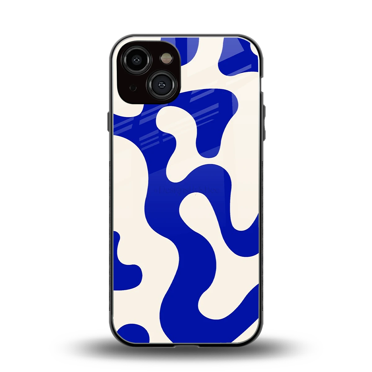 Blue Drift back phone cover | glass case for iphone 14