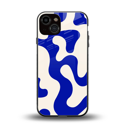 Blue Drift back phone cover | glass case for iphone 14