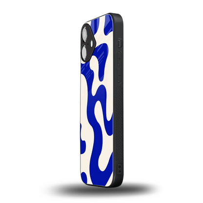 Blue Drift iphone 16 plus mobile cover | shockproof glass phone case