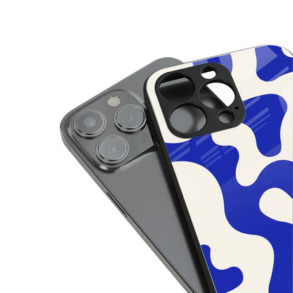 Blue Drift stylish phone case for iphone 17 pro max | glossy glass and slim fit