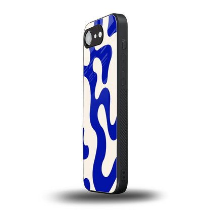 Blue Drift iphone 17e mobile cover | shockproof glass phone case