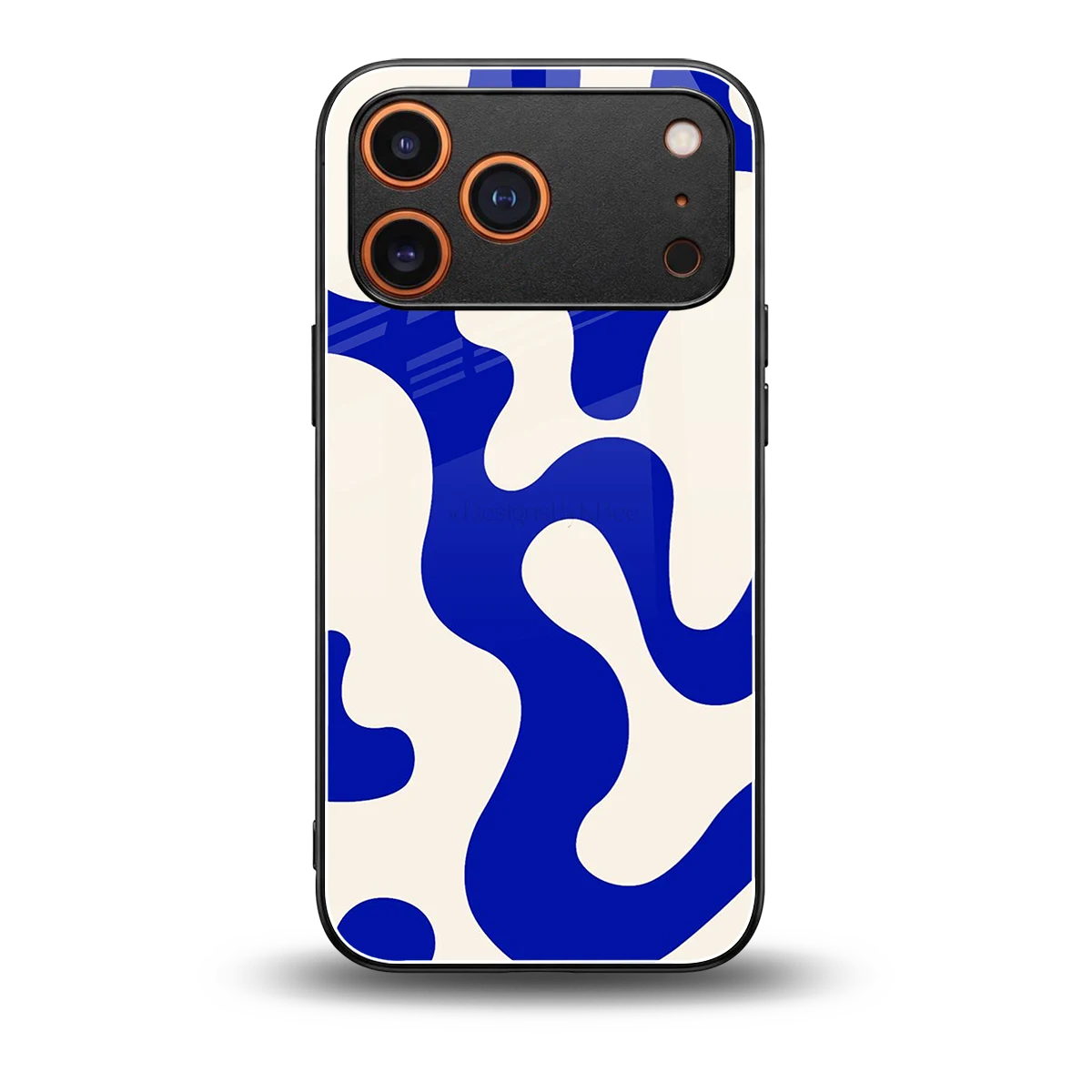 Blue Drift back phone cover | glass case for iphone 17 pro max