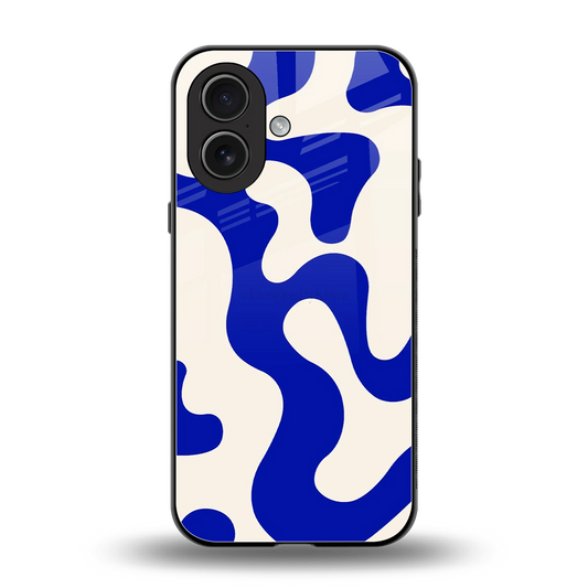 Blue Drift back phone cover | glass case for iphone 17