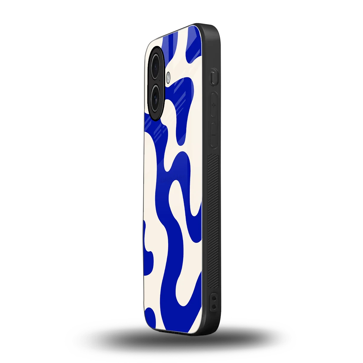 Blue Drift iphone 17 mobile cover | shockproof glass phone case