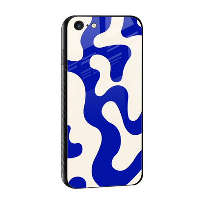 Blue Drift sleek iphone 6 cover with tempered glass back and TPU edges