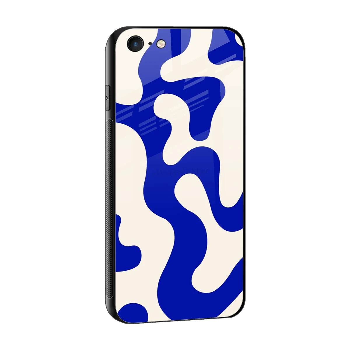 Blue Drift sleek iphone 6s cover with tempered glass back and TPU edges