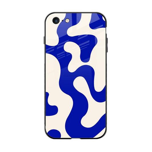Blue Drift back phone cover | glass case for iphone 6