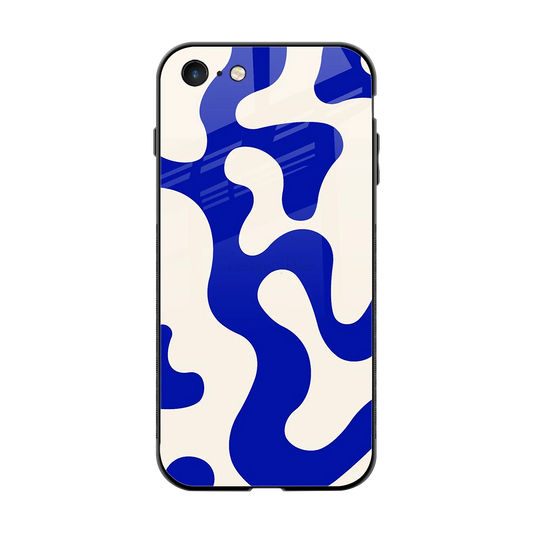 Blue Drift back phone cover | glass case for iphone 7