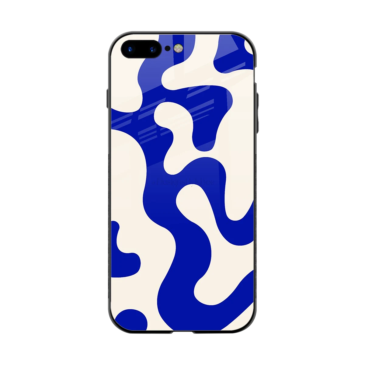 Blue Drift back phone cover | glass case for iphone 8 plus