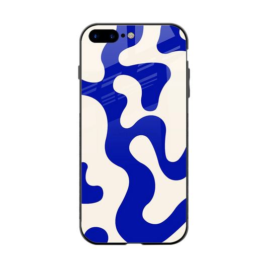 Blue Drift back phone cover | glass case for iphone 8 plus