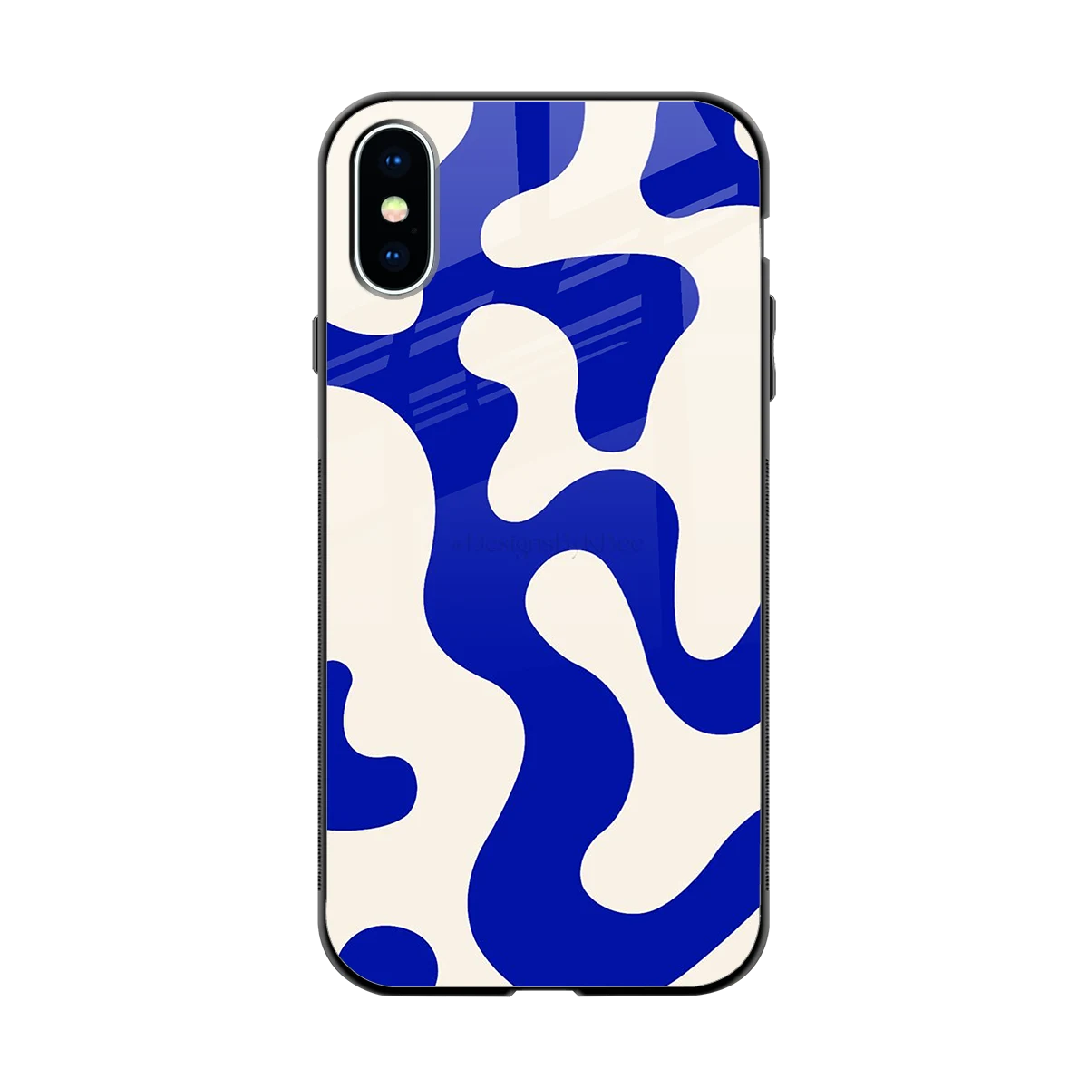 Blue Drift back phone cover | glass case for iphone x
