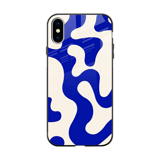 Blue Drift back phone cover | glass case for iphone x