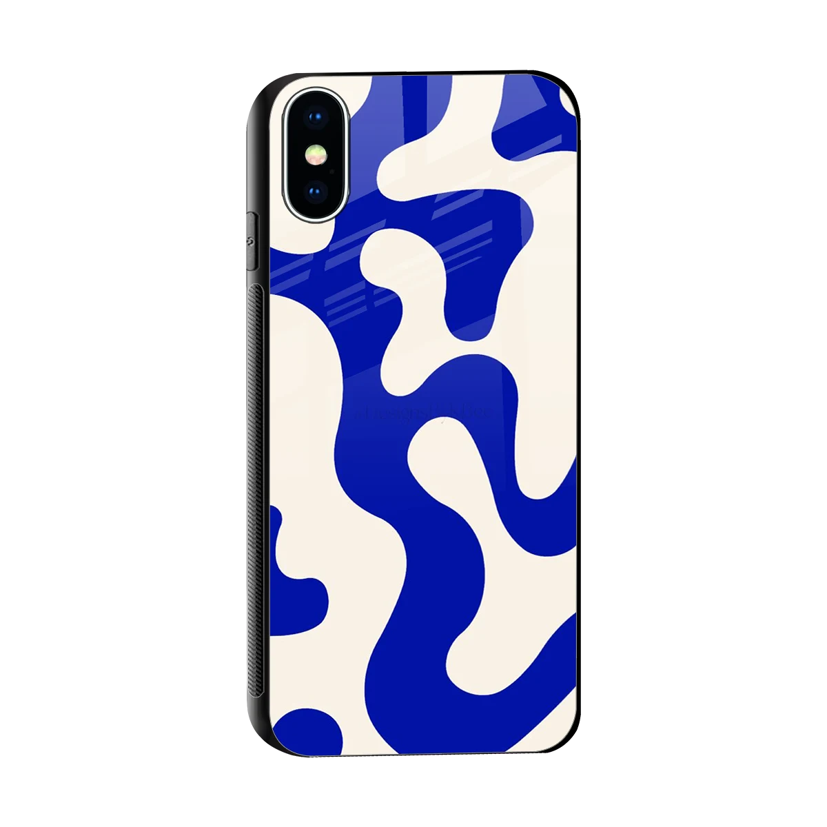 Blue Drift sleek iphone x cover with tempered glass back and TPU edges